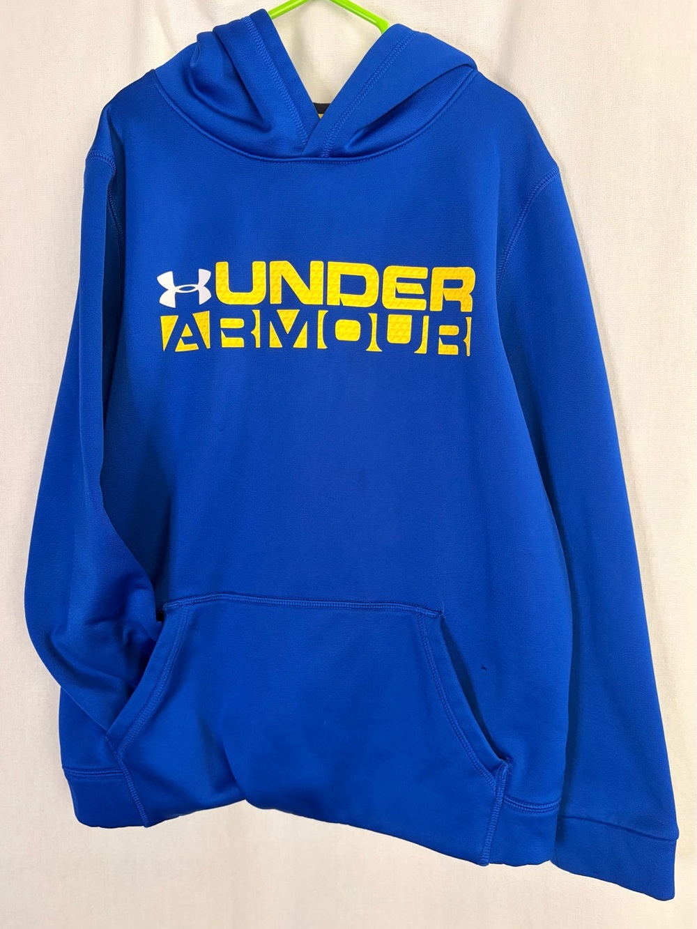 Under Armour Youth Boys Medium YMD Cold Gear Loose Fit Blue Pullover Hoodie